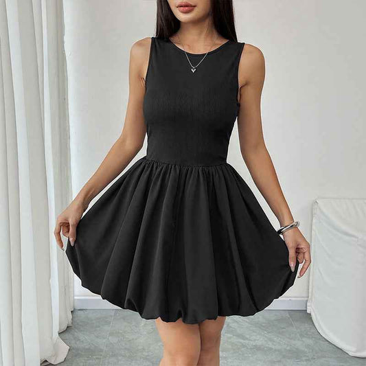 Women’s Solid-Color Strap Dress – Casual Sleeveless Summer Dress for Everyday Wear