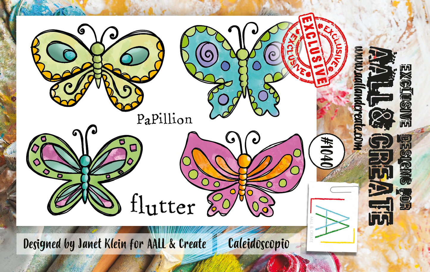 AALL and Create A7 Stamp Set - 1040 - Caleidoscopio