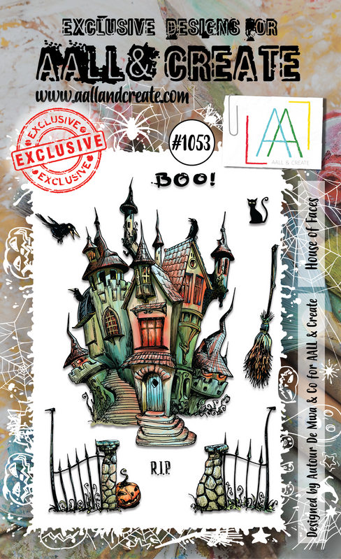 AALL and Create #1053 - A6 Stamp Set - House Of Faces