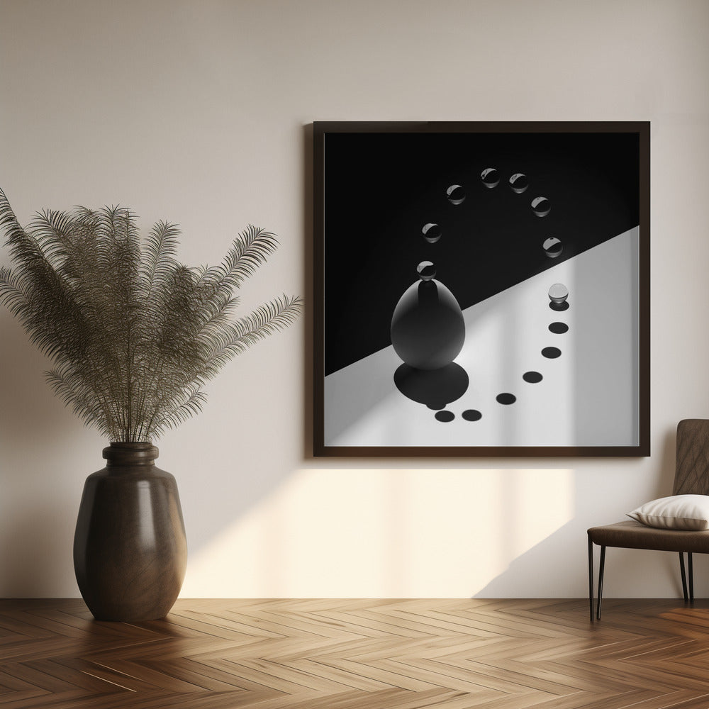 Wandbild Bogen Tropfen Ei