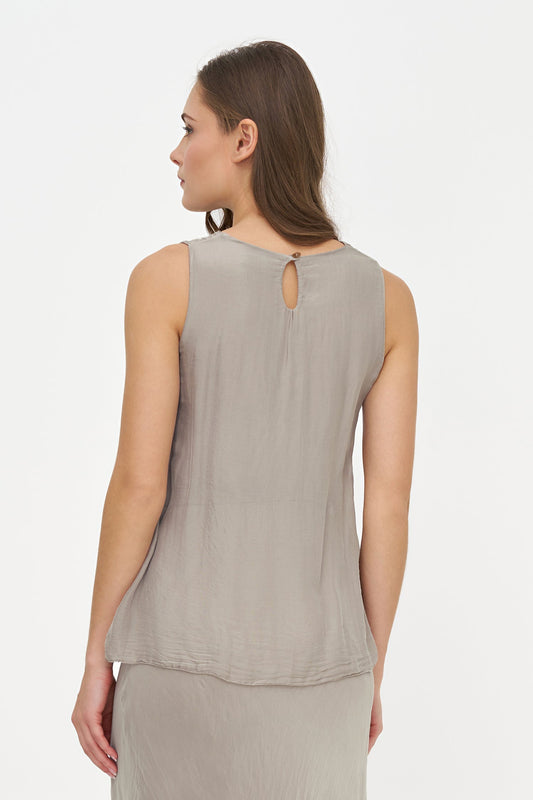 Women's Sleeveless Crew-Neck Top