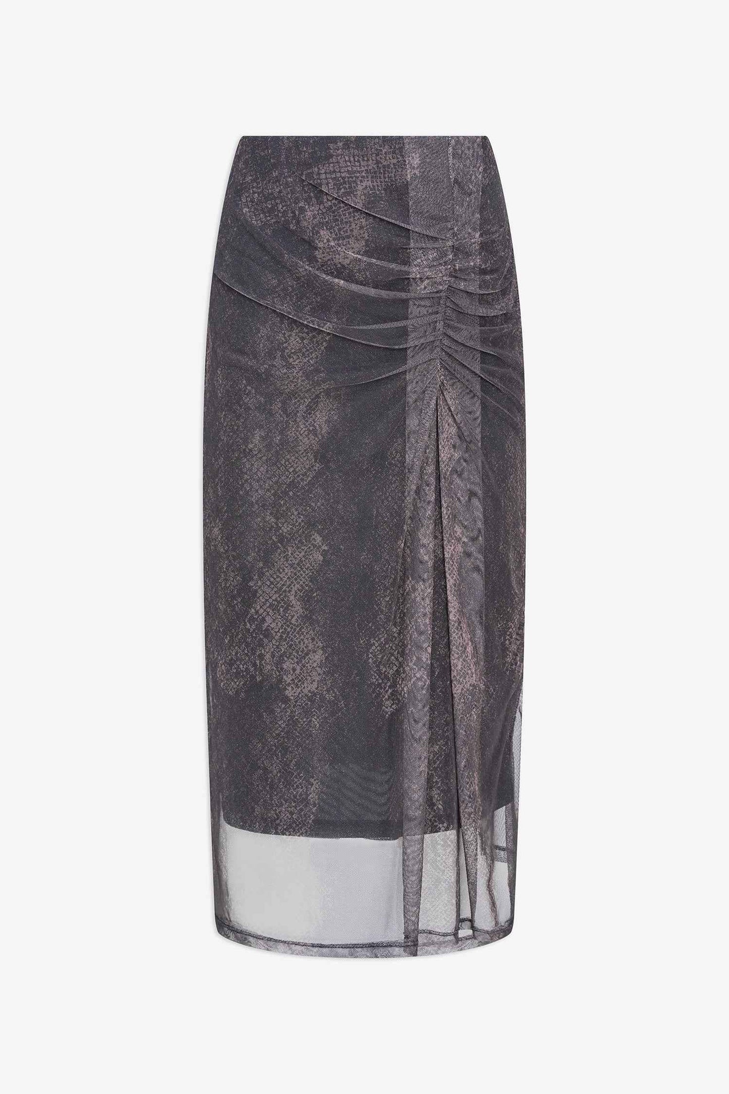 Women's Printed Mesh-Knit Pull-On Skirt