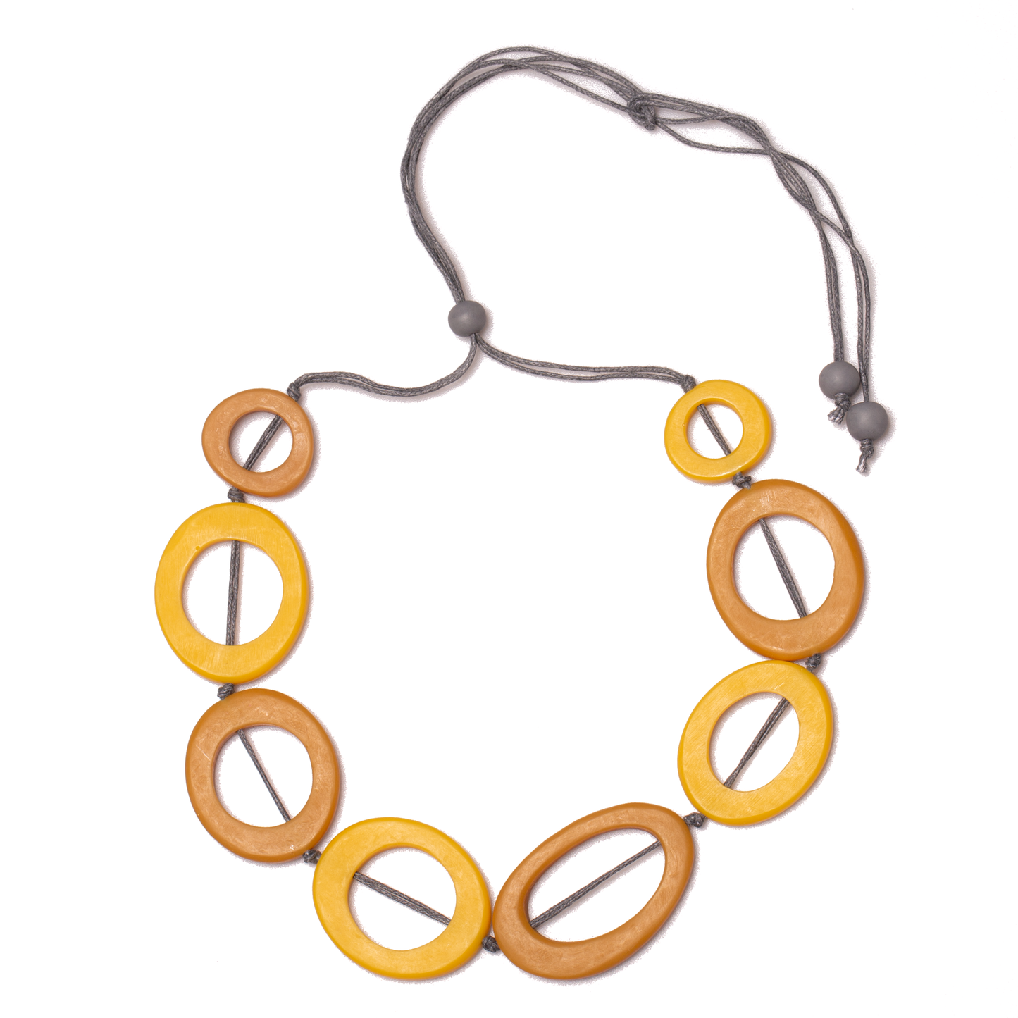 Tonal Resin Hoop Necklace