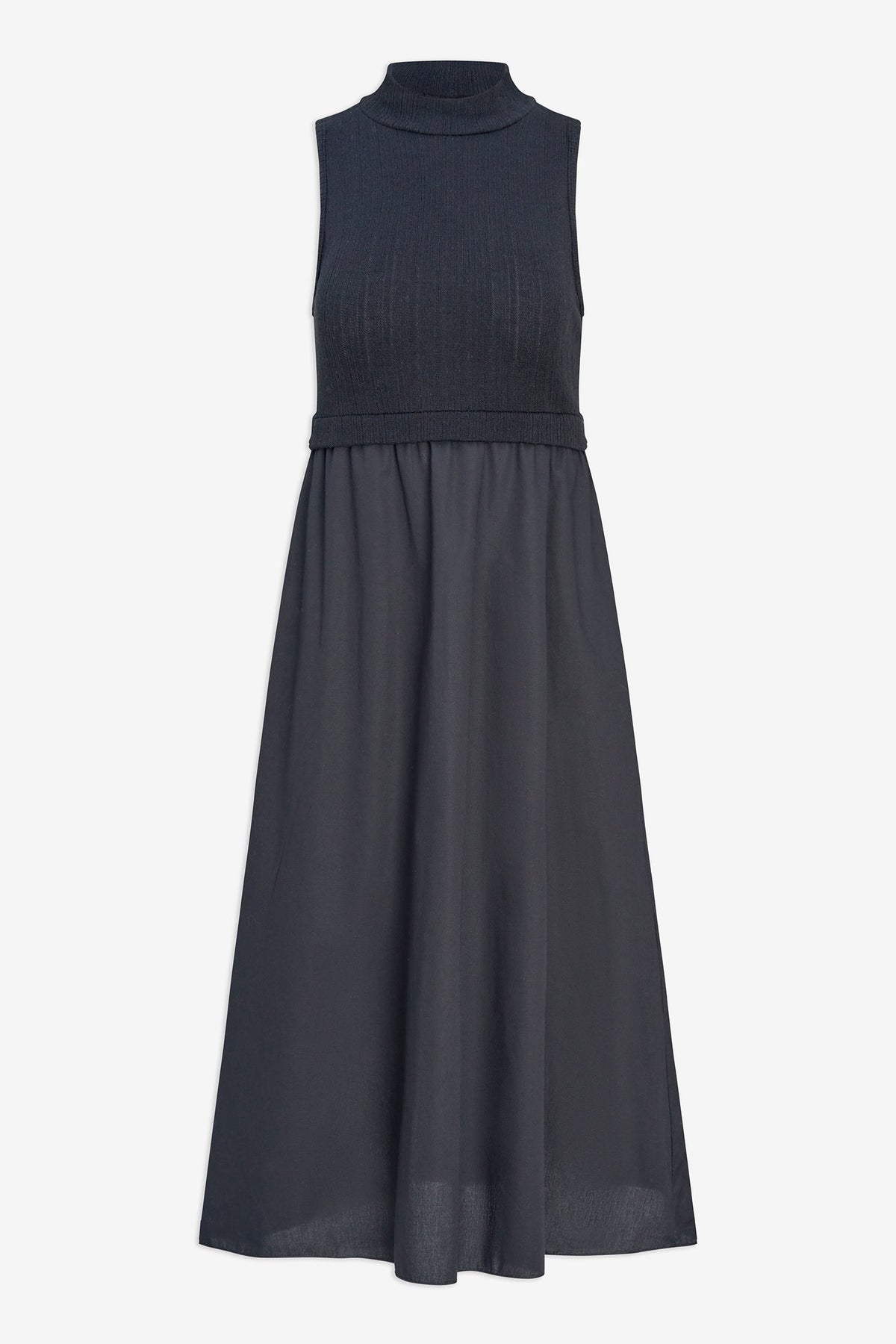 Women's Sleeveless Mock-Neck Dress
