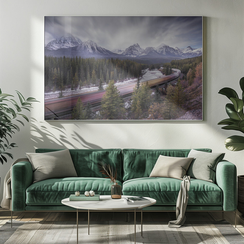 Wall art Fast train