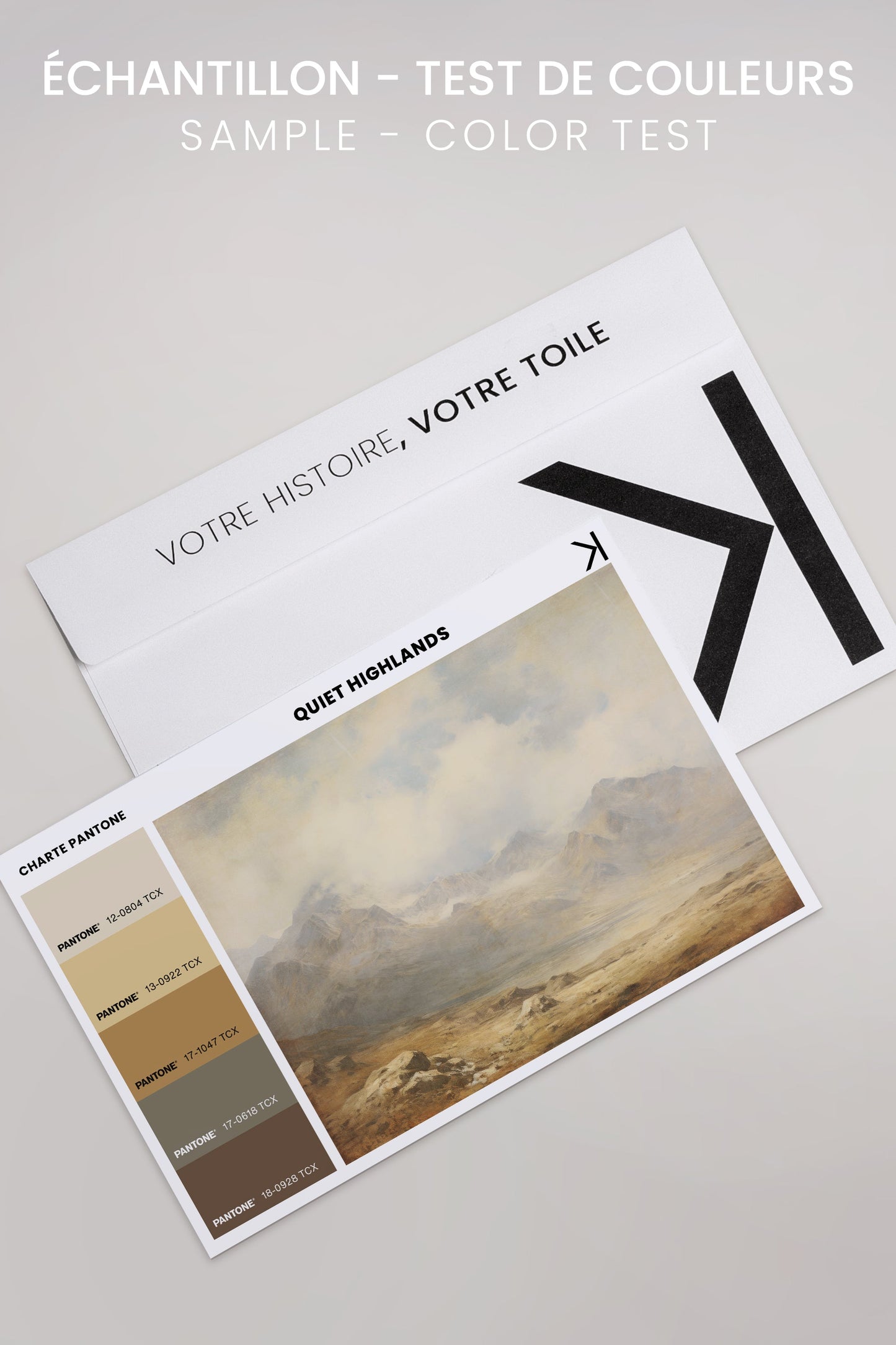 Quiet Highlands, Oeuvre sur toile étirée