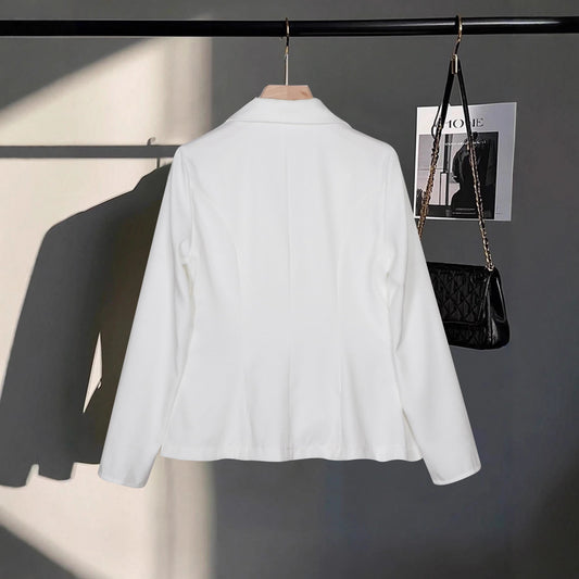 Women's High-End Double-Breasted Cropped Blazer