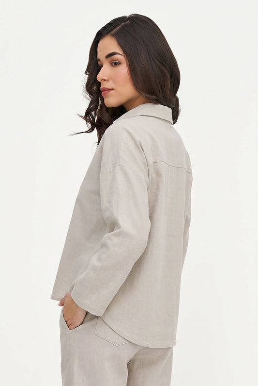 Women's Collared V-Neck Tunic
