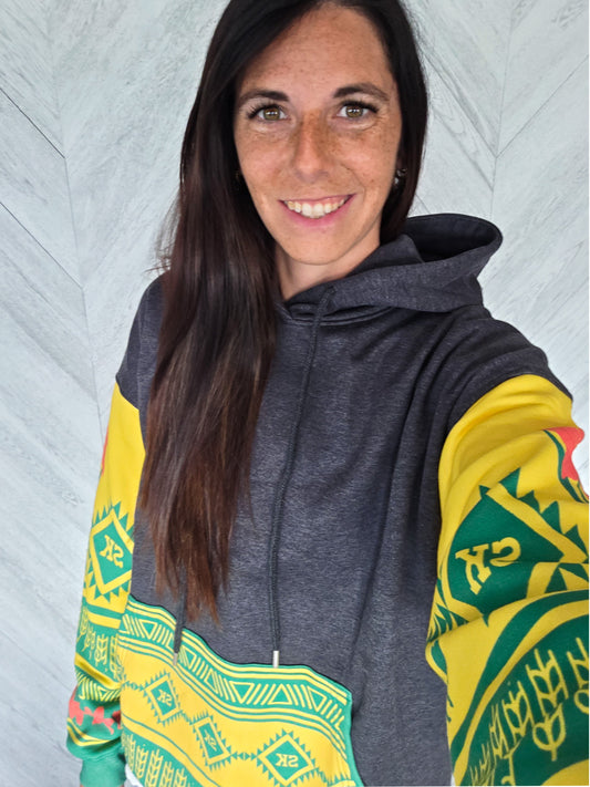 Prairie Mosaic Bunnyhug | Saskatchewan Hoodie | Prairie Apparel