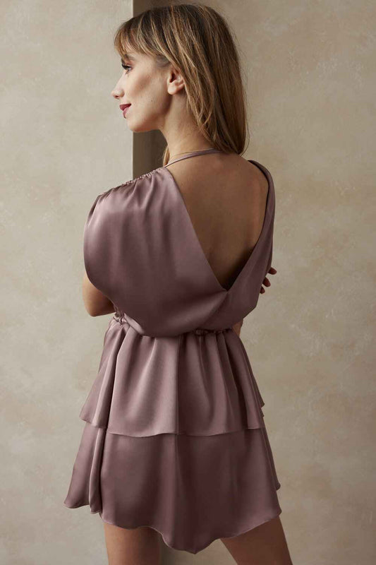 Satin Flare Dress