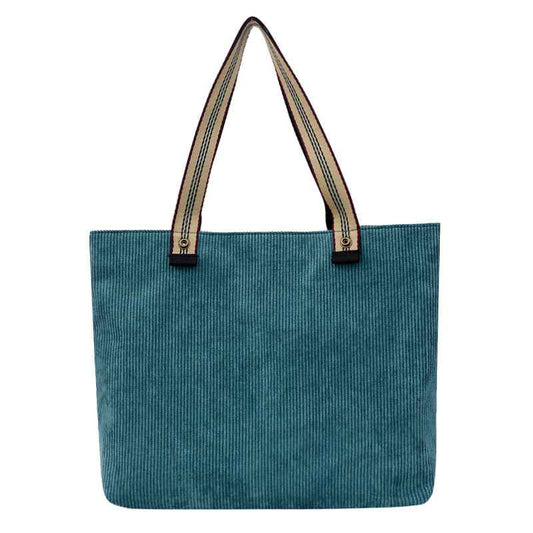 Women's Vintage Corduroy Shoulder Bag – Literary Style Casual Tote Purse