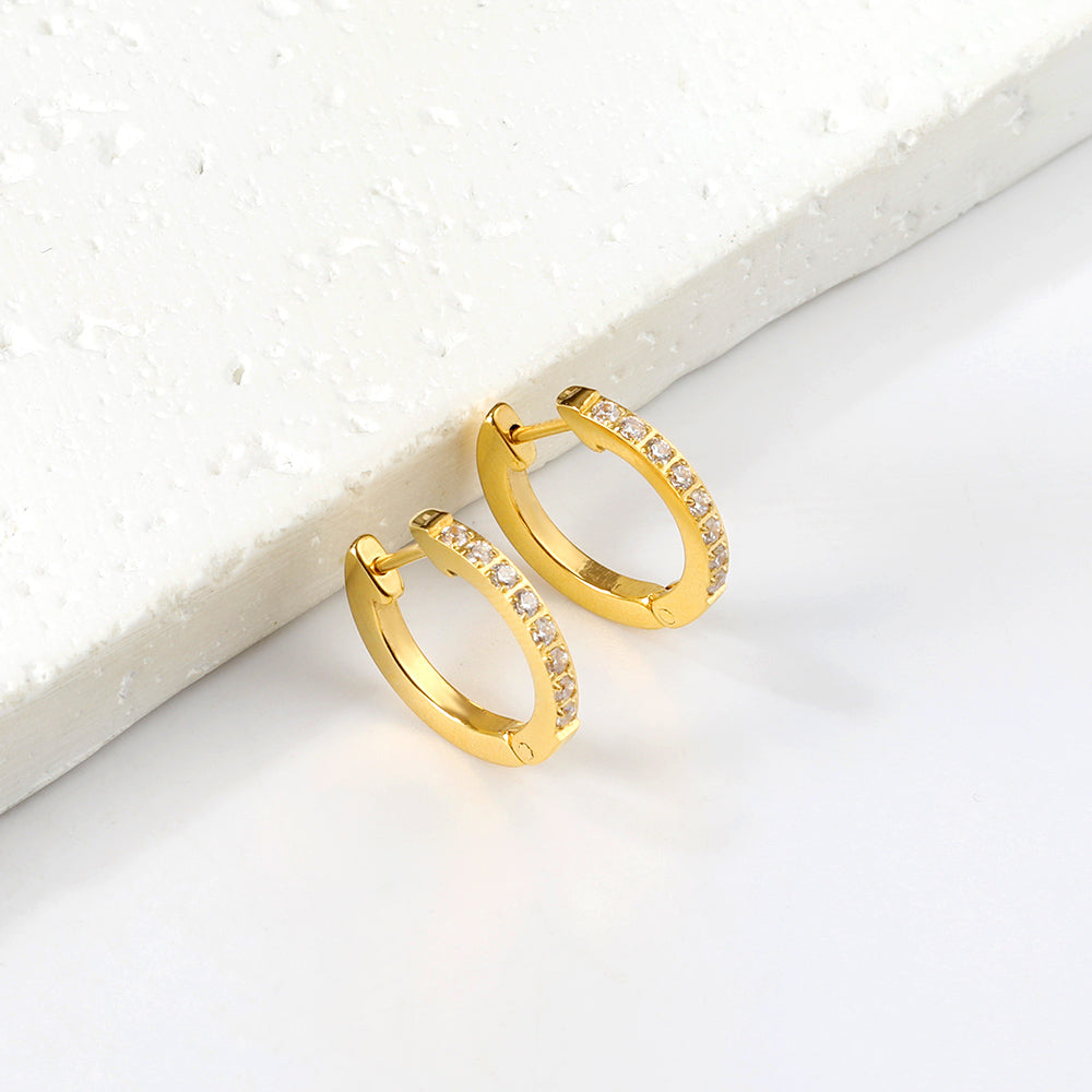 Diamond Radiance Round Earrings