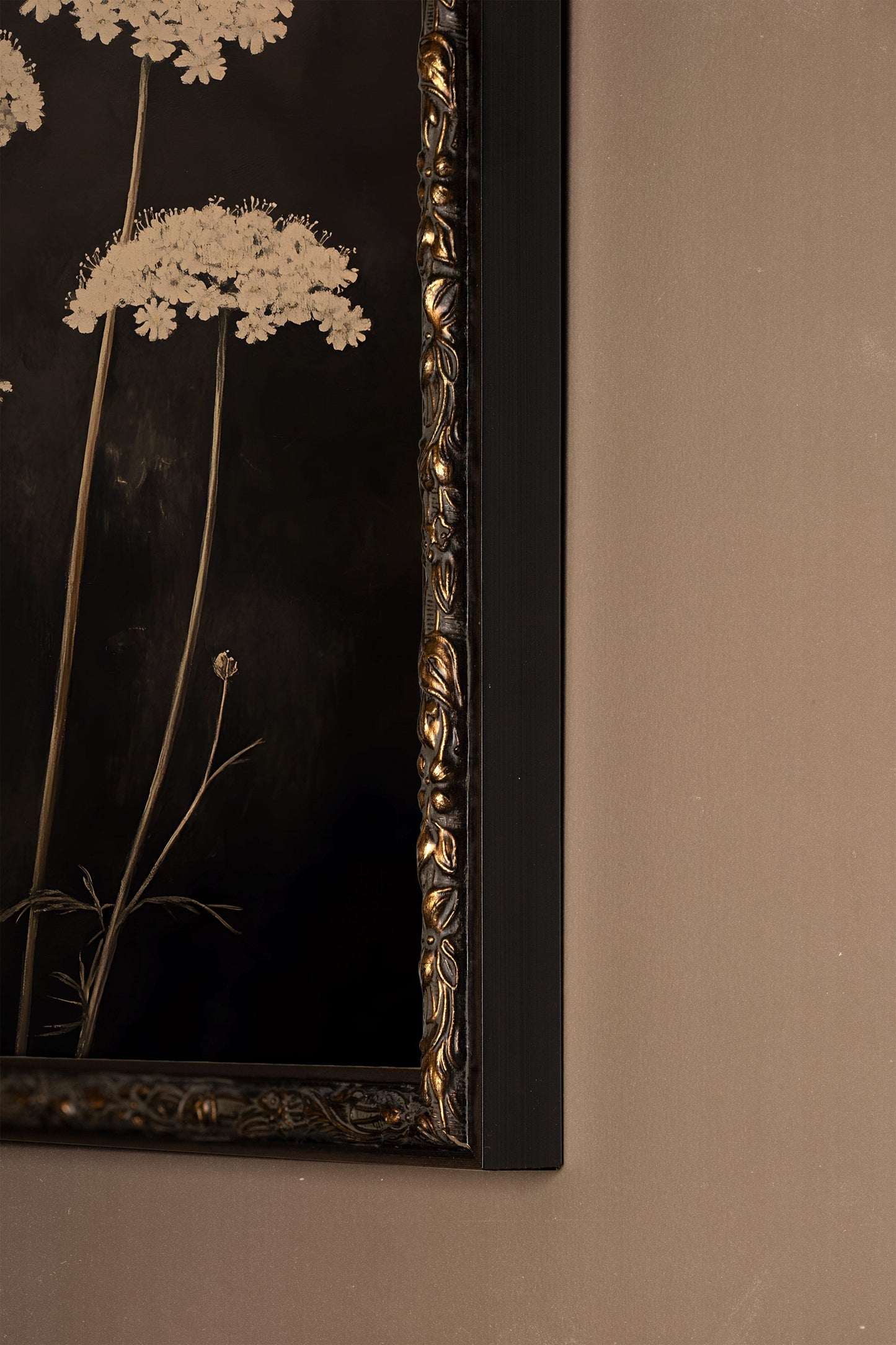 FLEURS DE MINUIT, CADRE VINTAGE BRONZE