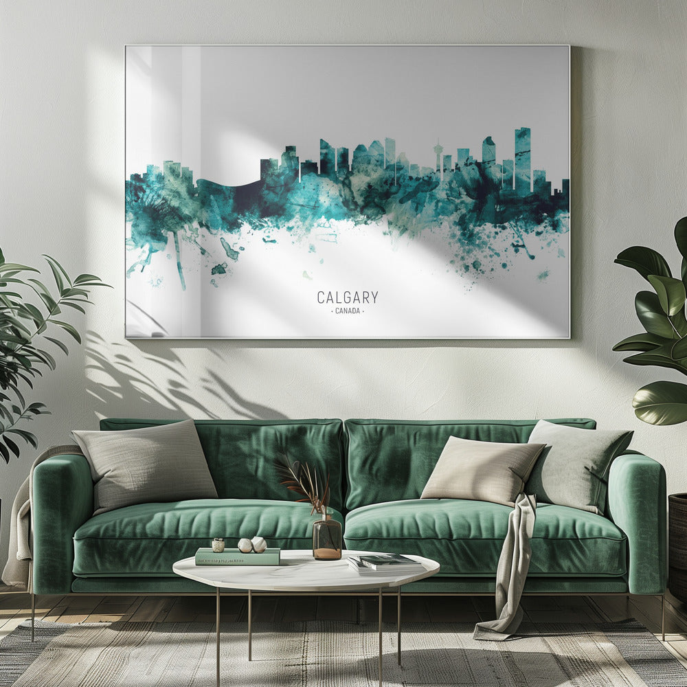Wall art Calgary Canada Skyline