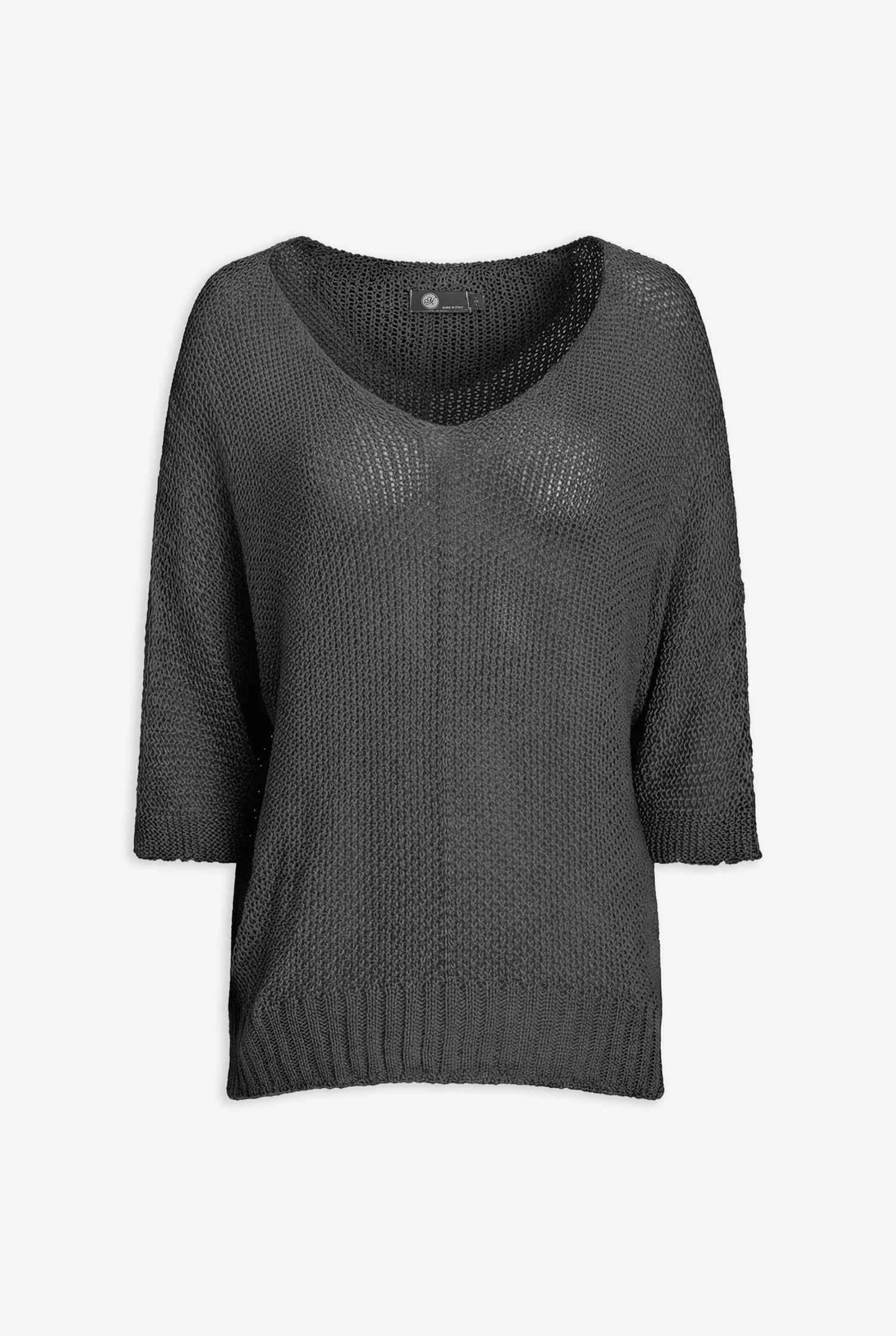 Women's Oversized Knit V-Neck Sweater