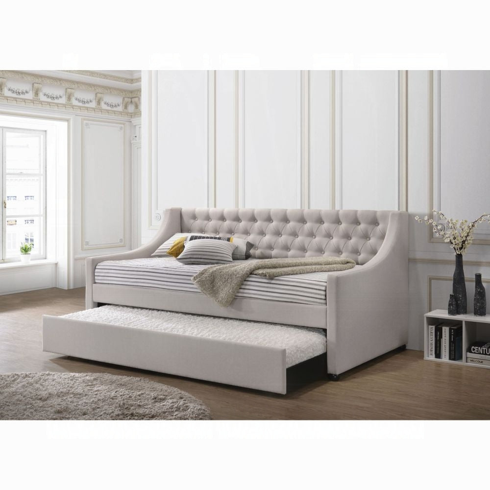 Hague Polsterliege mit Ausziehbett – Beige