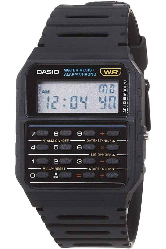 Casio Men's Twincept Databank ANI-Digi Resin Watch Black CA-53W-1Z ๐ All In One Marketplace Canada