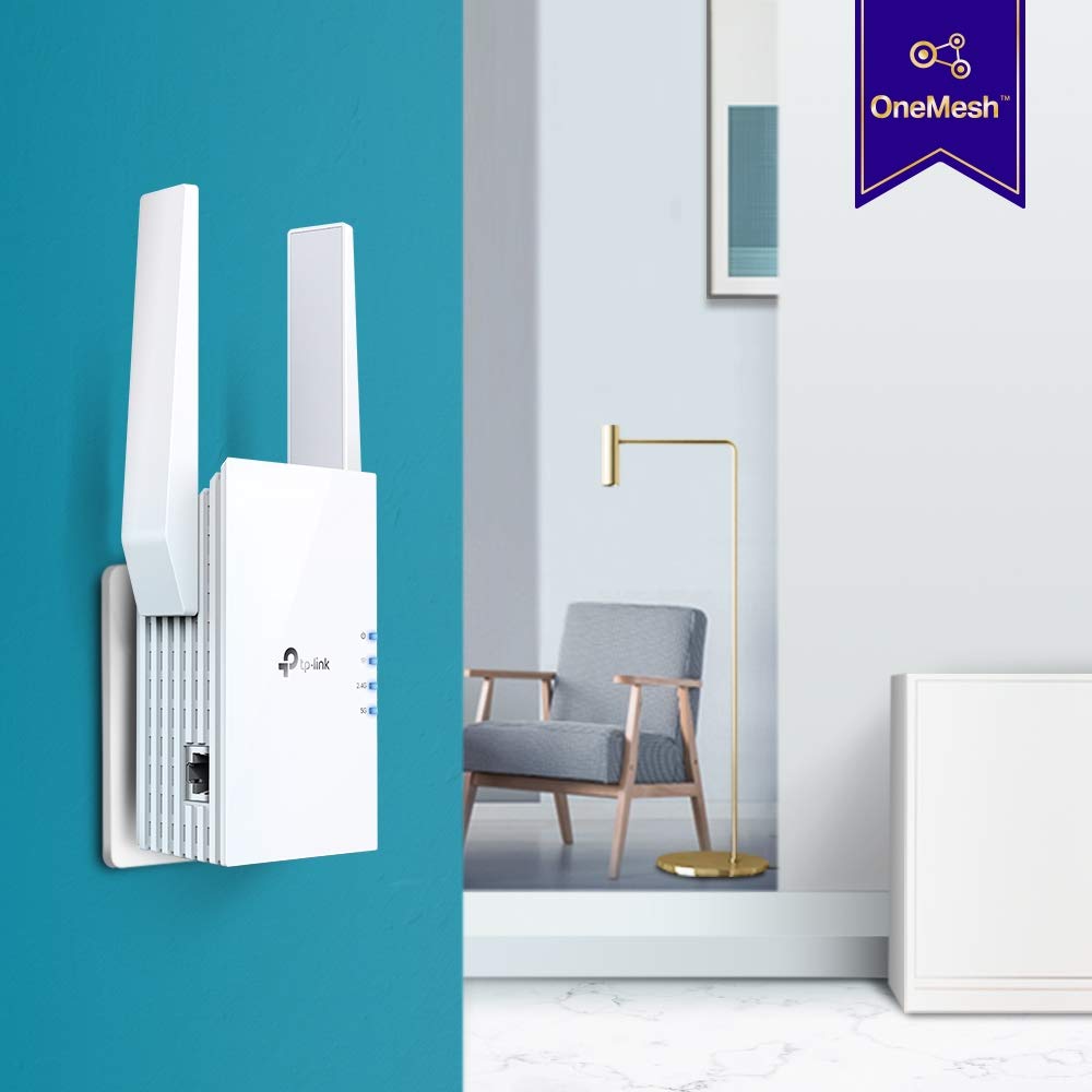 TP-Link AX1800 WiFi Extender Internet Booster RE605X-WiFi 6 Range Extender Covers up to 1500 Sq.ft and 25 Devices, Dual Band, Up to 1.8Gbps Speed, AP Mode w/Gigabit Port, APP Setup, OneMesh Compatible ๐ All In One Marketplace Canada