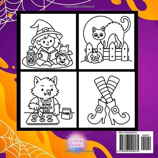 Bold and Easy Halloween Dayz Coloring Book: A Hauntingly Adorable Coloring Book | Hand Drawn Illustrations for Adults and Kids | Simple, Big, and Trick or Treat pages with Ghosts, Mummies, Pumpkins, Cats, Witches, and all things pastel goth
