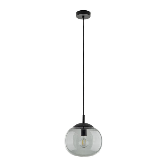 VIBE Graphite Glass Scandinavian Pendant Light for Kitchen Island & Dining Table