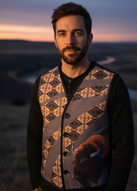 Buffalo Native Vest BLACK