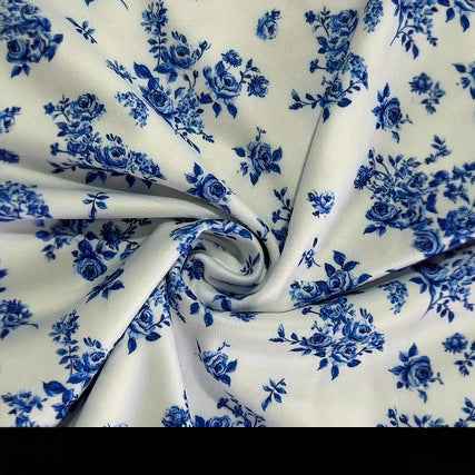 French-Style Floral Midi Dress for Women – Puff Sleeve Artistic Retro 3D Pattern Dress