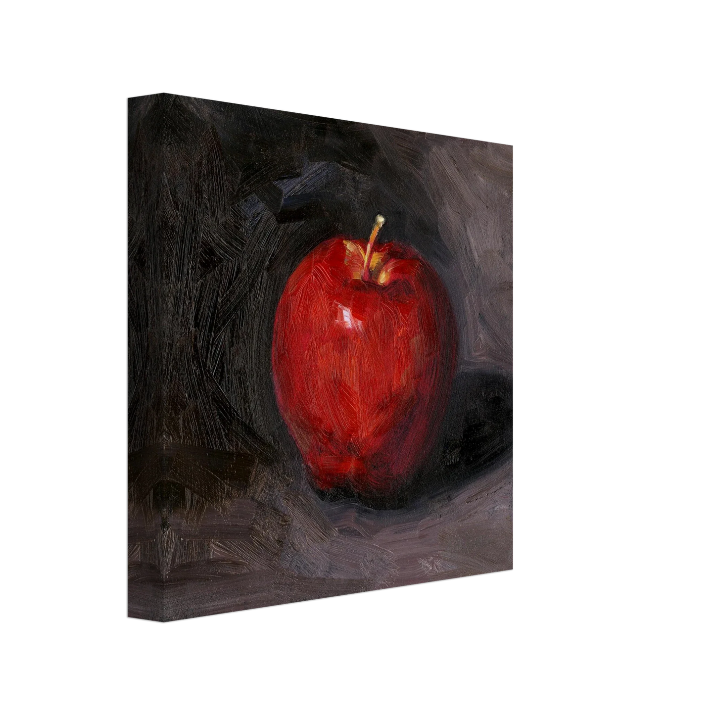 Lebendiger Apfel-Leinwanddruck - Fröhliche Obst-Küchendeko