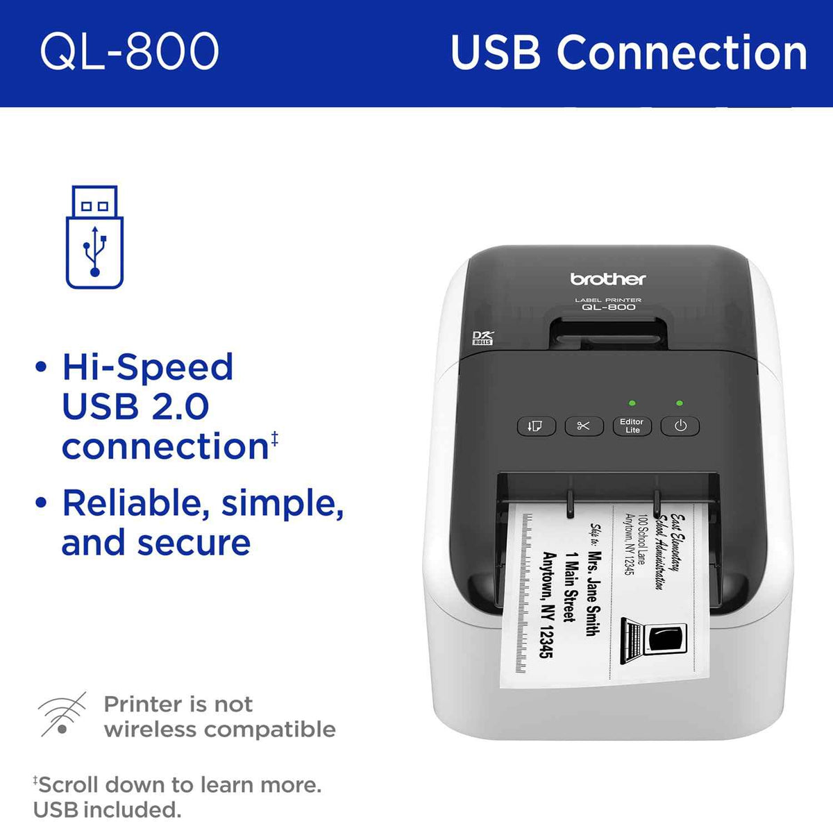 Brother QL-800 High-Speed Professional Label Printer đ All In One Marketplace Canada