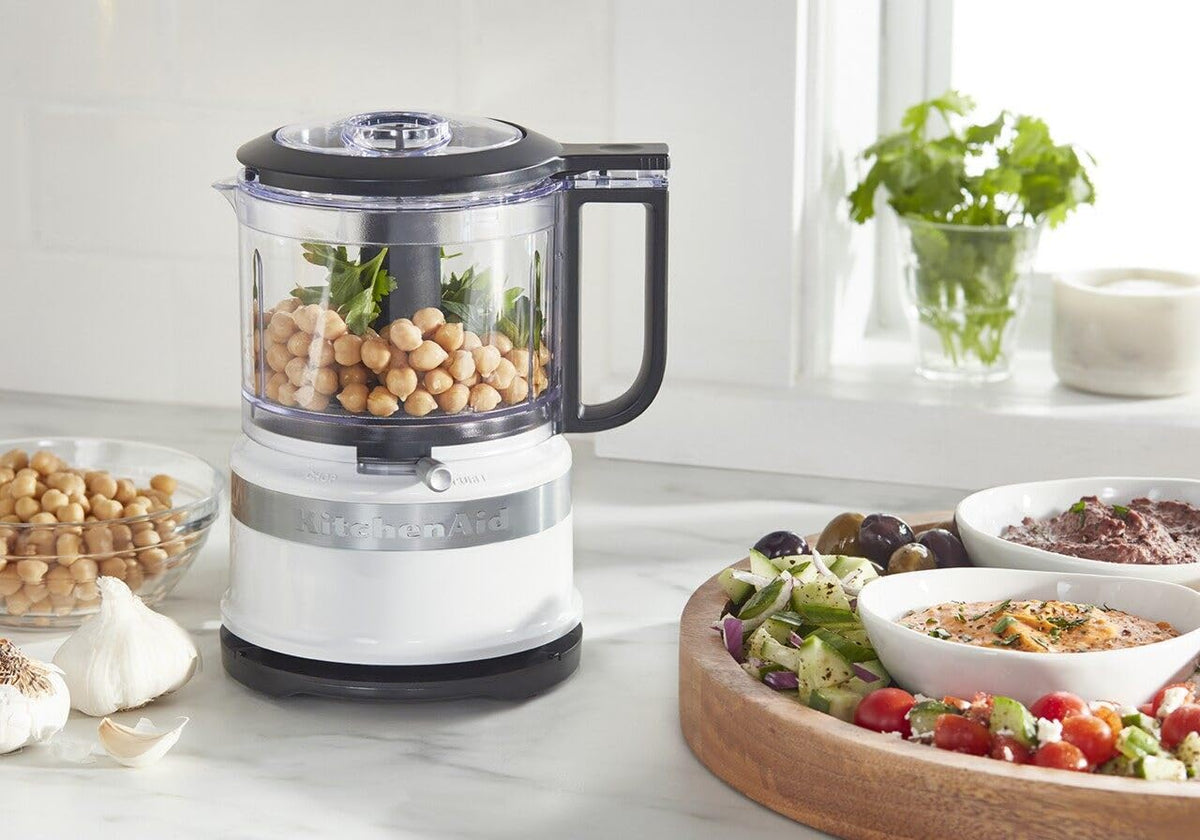 KitchenAid KFC3516WH 3.5 Cup Mini Food Processor, White ๐ All In One Marketplace Canada