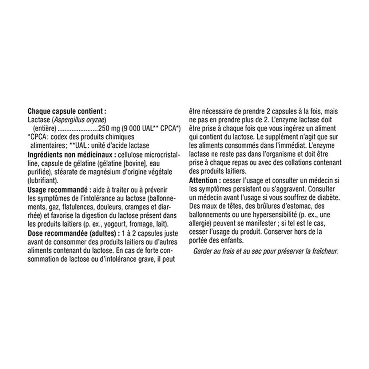 webber naturals Lactase Enzyme 140 Capsules ๐ All In One Marketplace Canada