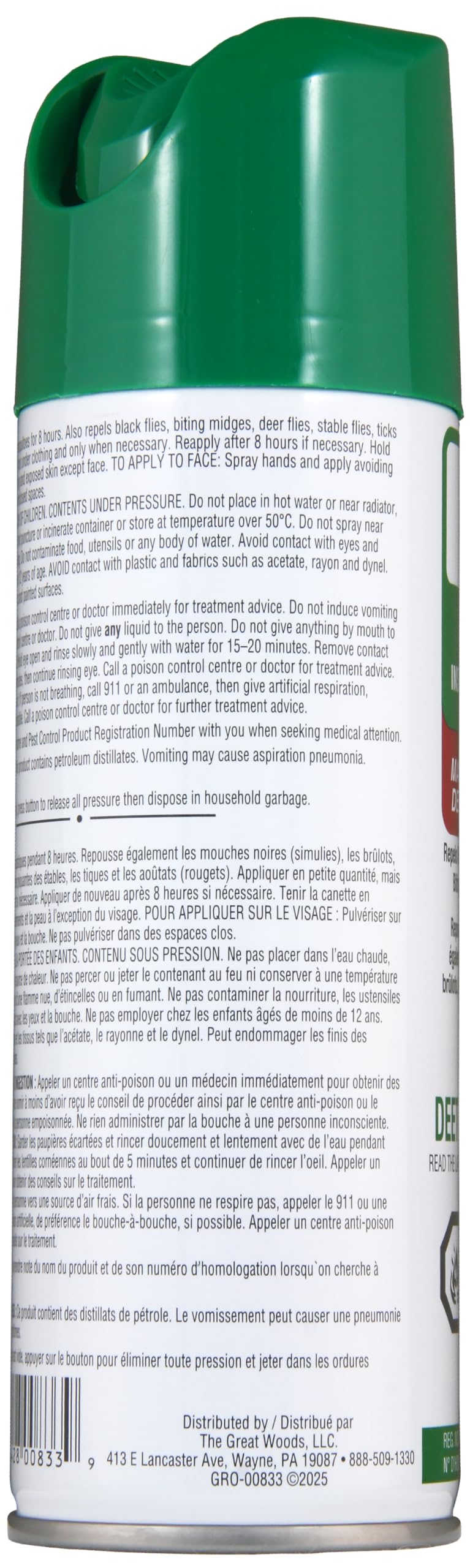 Great Outdoors Insect Repellent 30% DEET Aerosol Spray, 175g ๐ All In One Marketplace Canada