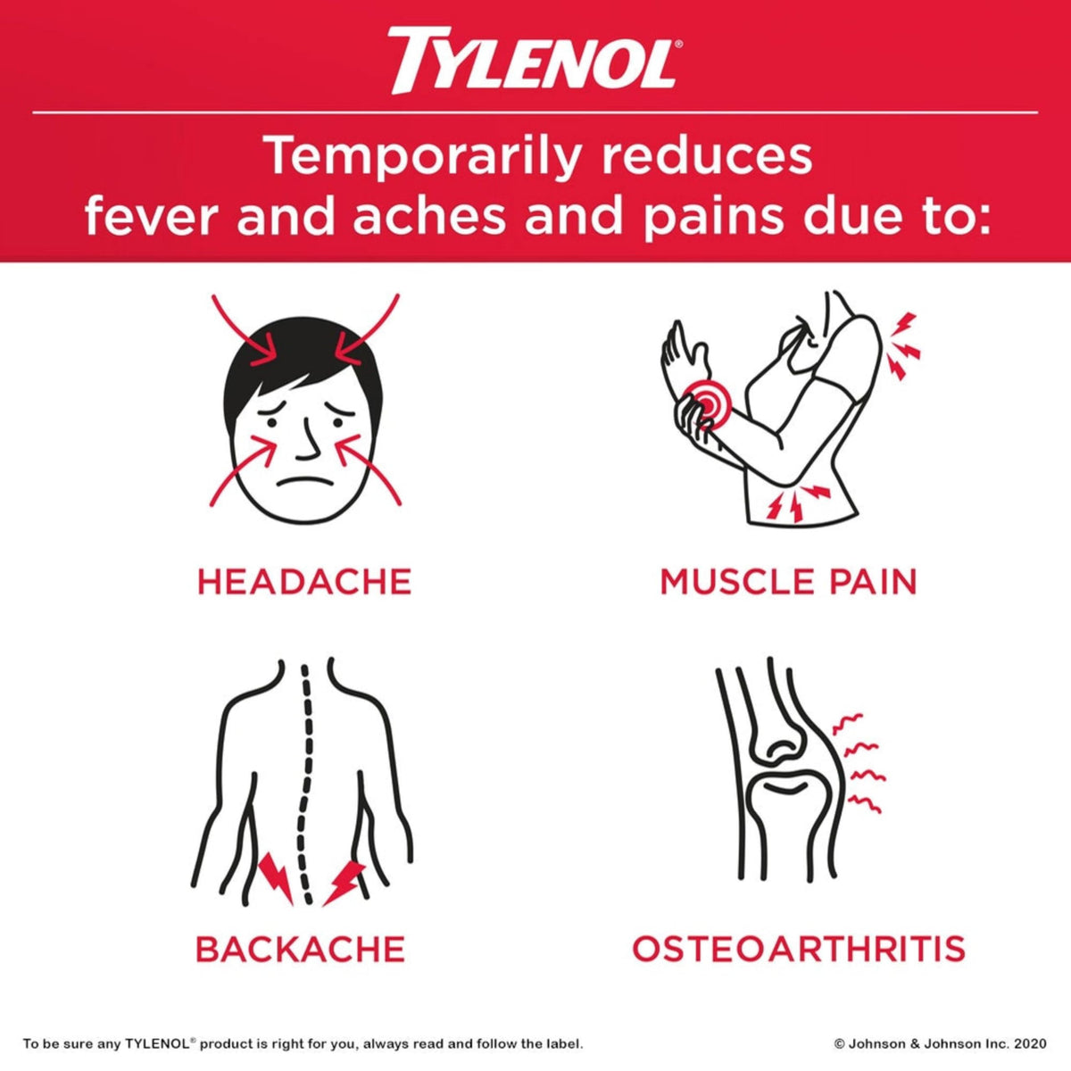Tylenol Ultra Relief for Headache and Migraine Pain Relief, 500 mg Acetaminophen, 120 Tablets 🍁 All In One Marketplace Canada