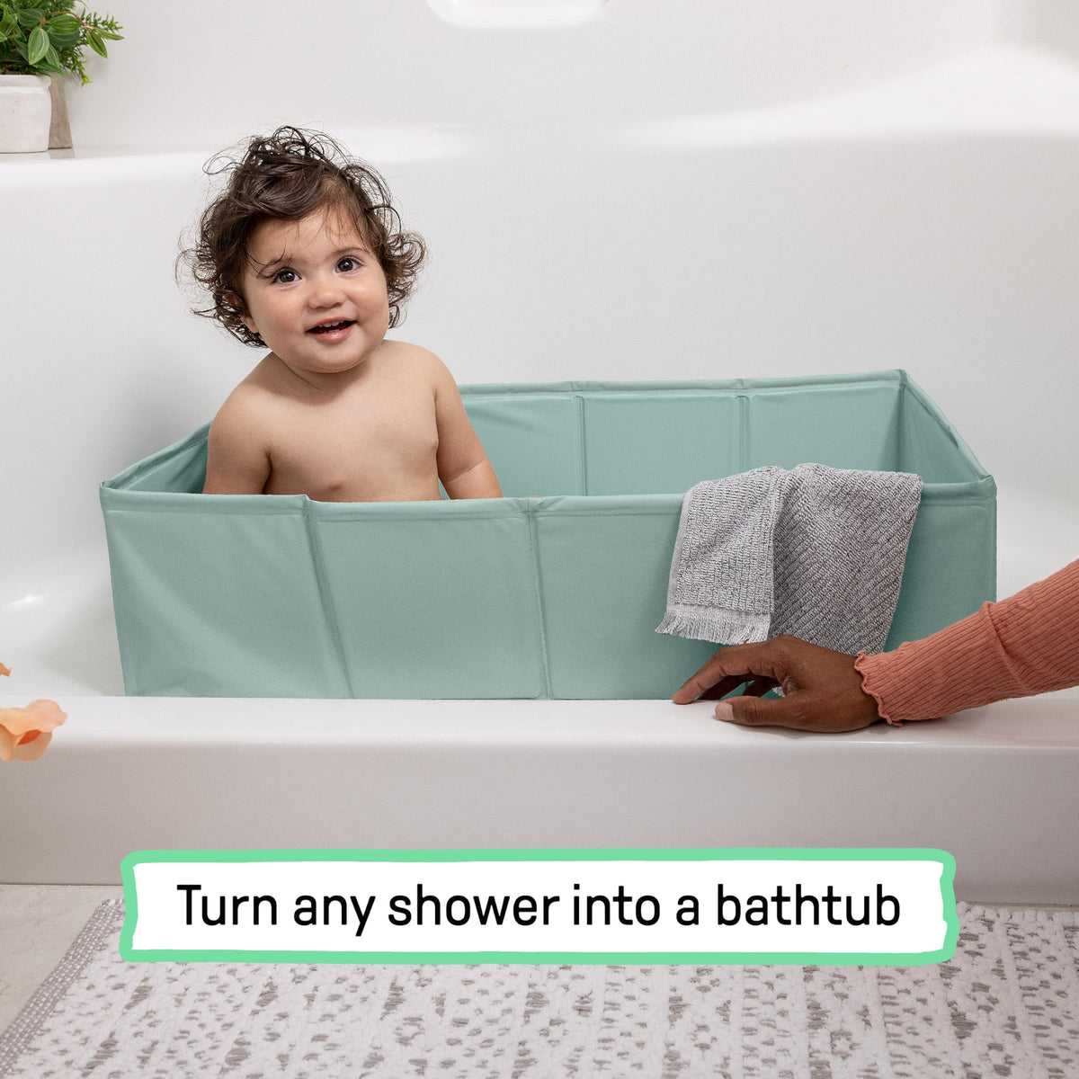 Ingenuity Tuckaway Toddler Tub, Converts Shower to Tub, Folds to Store, Easy to Clean, No Assembly Required, 12M-5Y š All In One Marketplace Canada