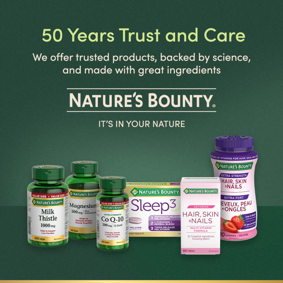 NATURE'S BOUNTY Sleep 3, Triplayer Technology, Melatonin, L-Theanine & Herbal Blend, 50 g 🍁 All In One Marketplace Canada