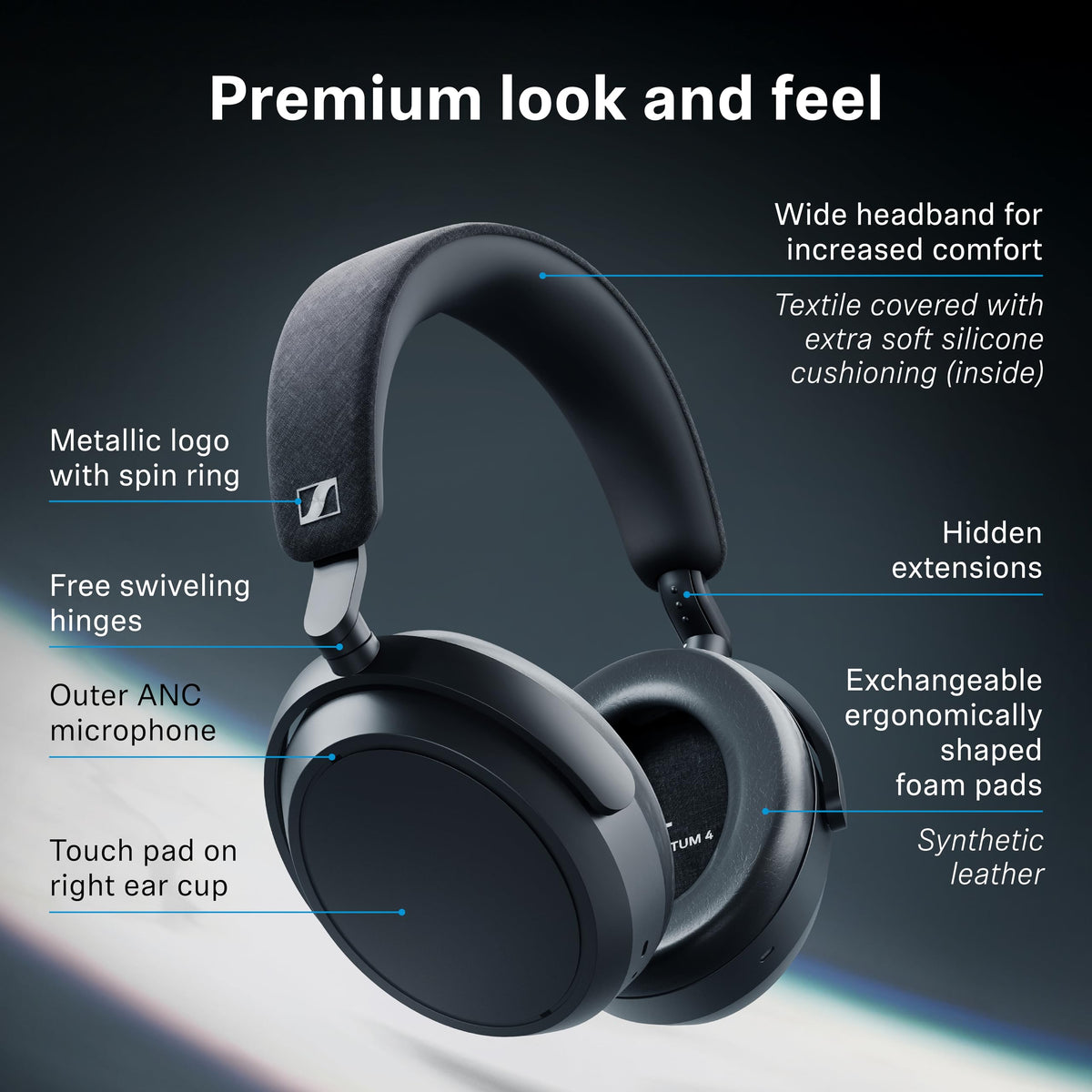 Sennheiser Momentum 4 Wireless Headphones, ANC, 60 Hr Battery, Brown ๐ All In One Marketplace Canada