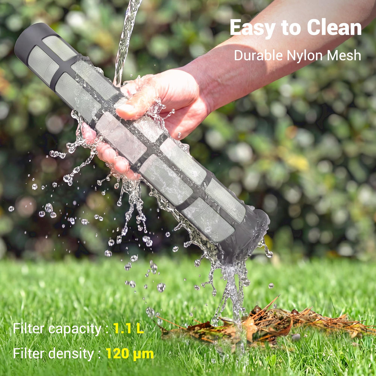 Hushlight Handheld Hot Tub Vacuum â Lightweight Stick Cleaner for Above-Ground Pools, Includes 2 Brush Heads for Debris and Sand (Blue) ð All In One Marketplace Canada