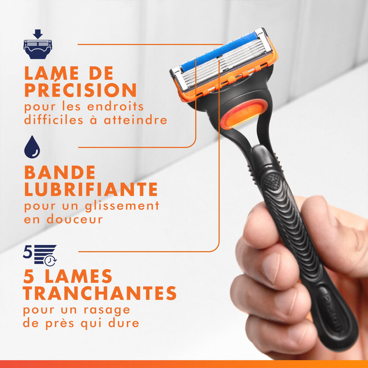 Gillette Razors, Fusion 5 Razor Men, 5-Blade, 1 Handle + 4 Refill đ All In One Marketplace Canada