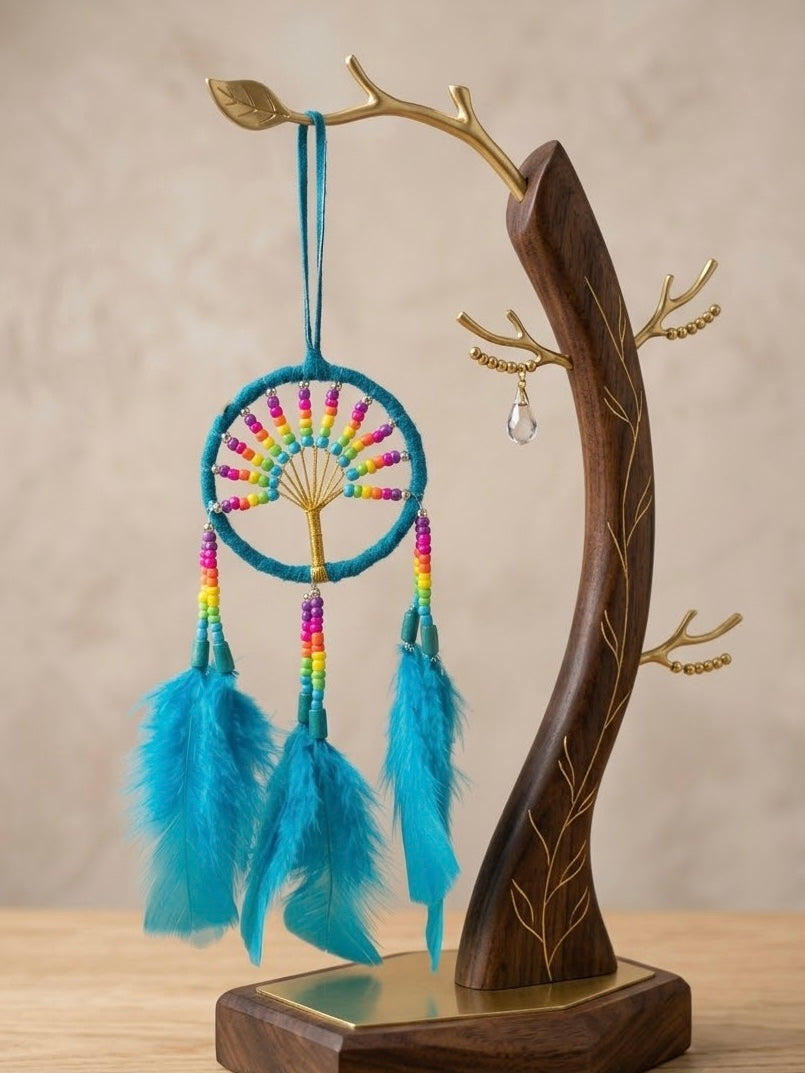 Handmade Celeste Dreamcatcher with Celestial Feathers