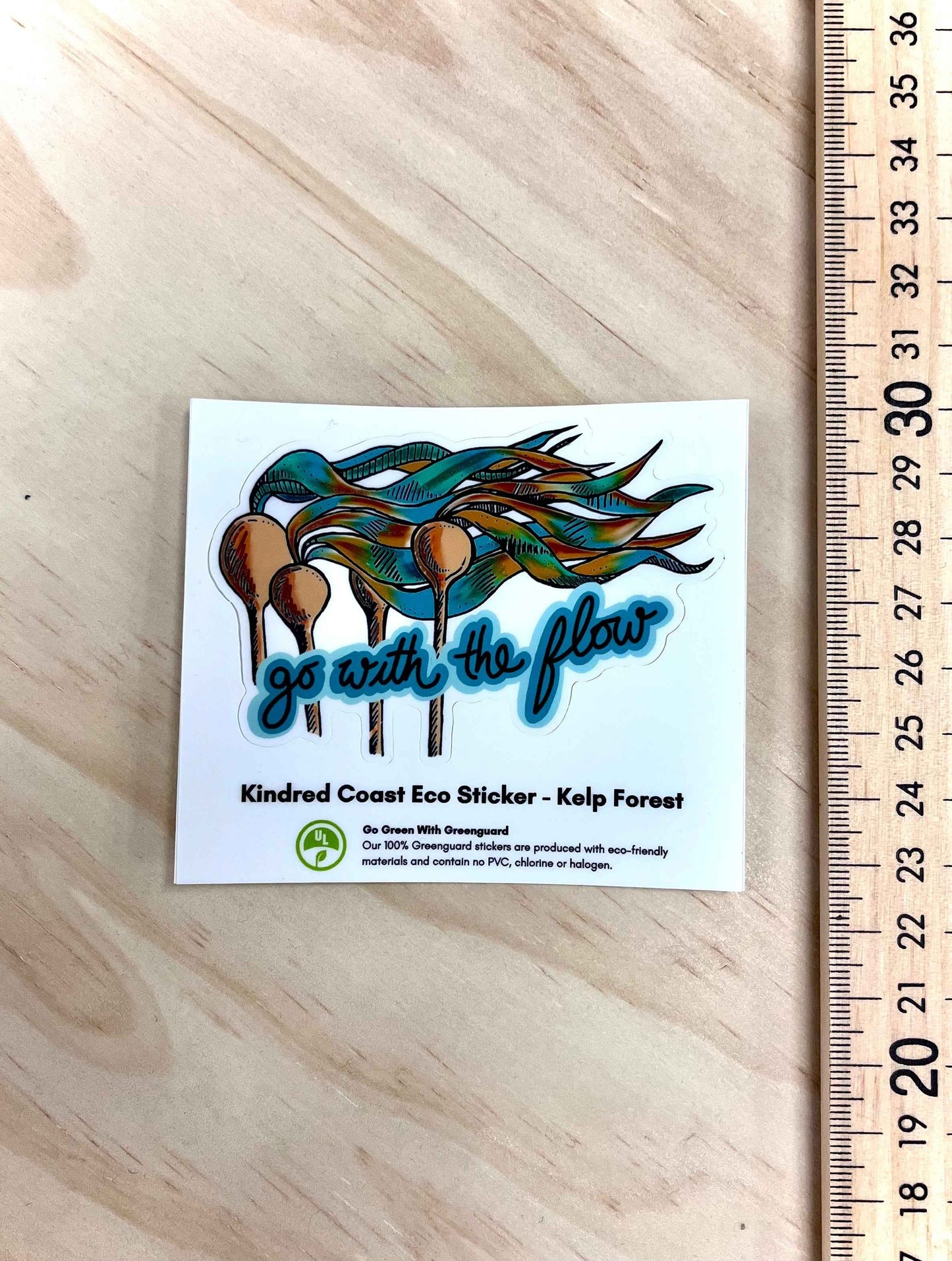 GO WITH THE FLOW Eco Vinyl Stickers