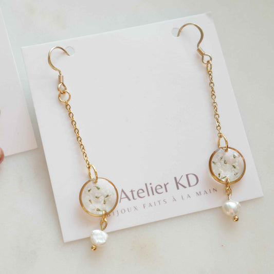 Boucles d'oreilles Perla - rond (mini)