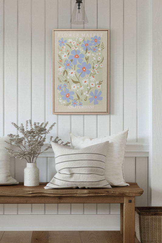 AMSTERDAM BLOOM, Mixed Media auf Leinwand