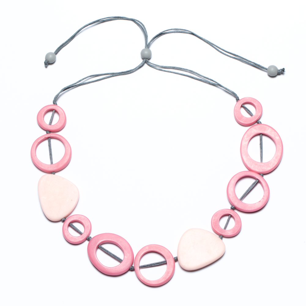 Resin Hoop & Triangle Necklace