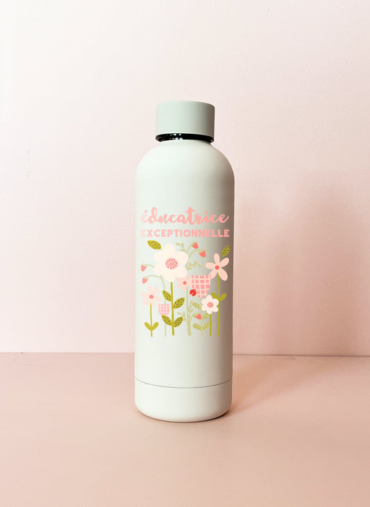 Cremefarbene Isolierflasche – Für eine außergewöhnliche Lehrerin oder Erzieherin