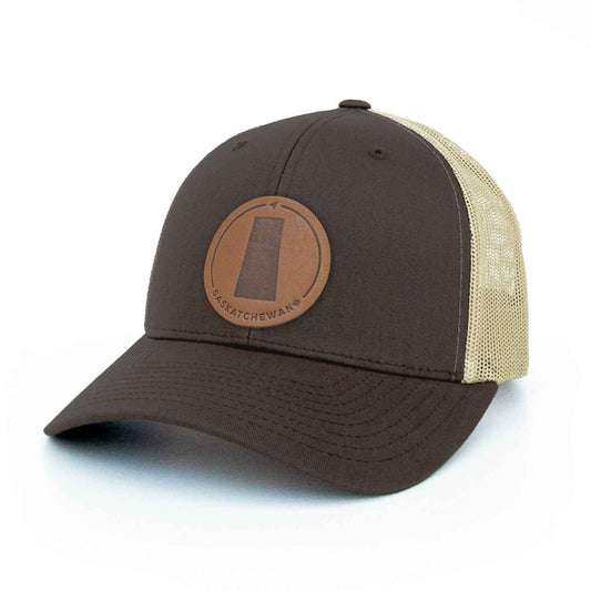 Saskatchewan Leather Patch Trucker Hat