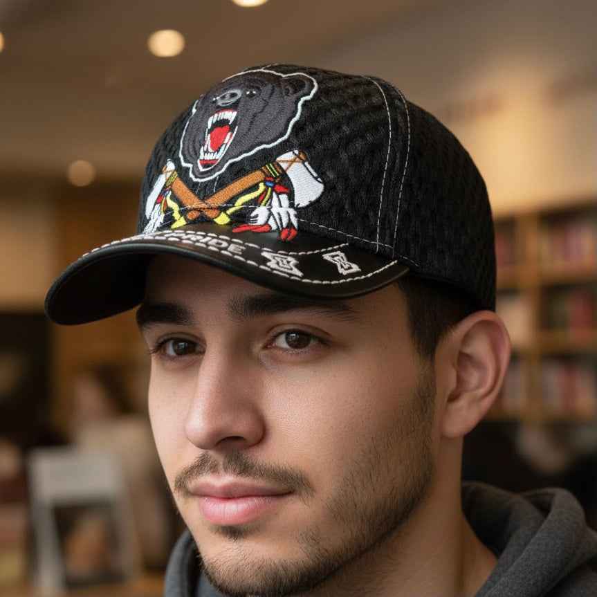 Bear Pattern Native Cap