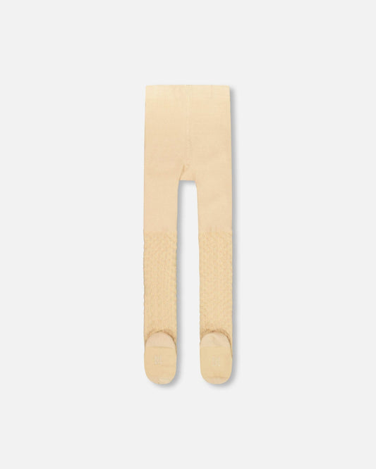 Knit Tights Beige