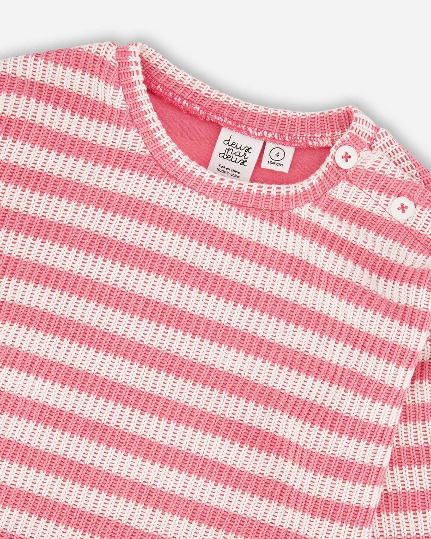 Striped Sweater Pink And White