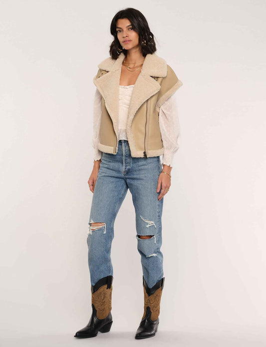 Xander Cozy Sherpa Vest with Zipper