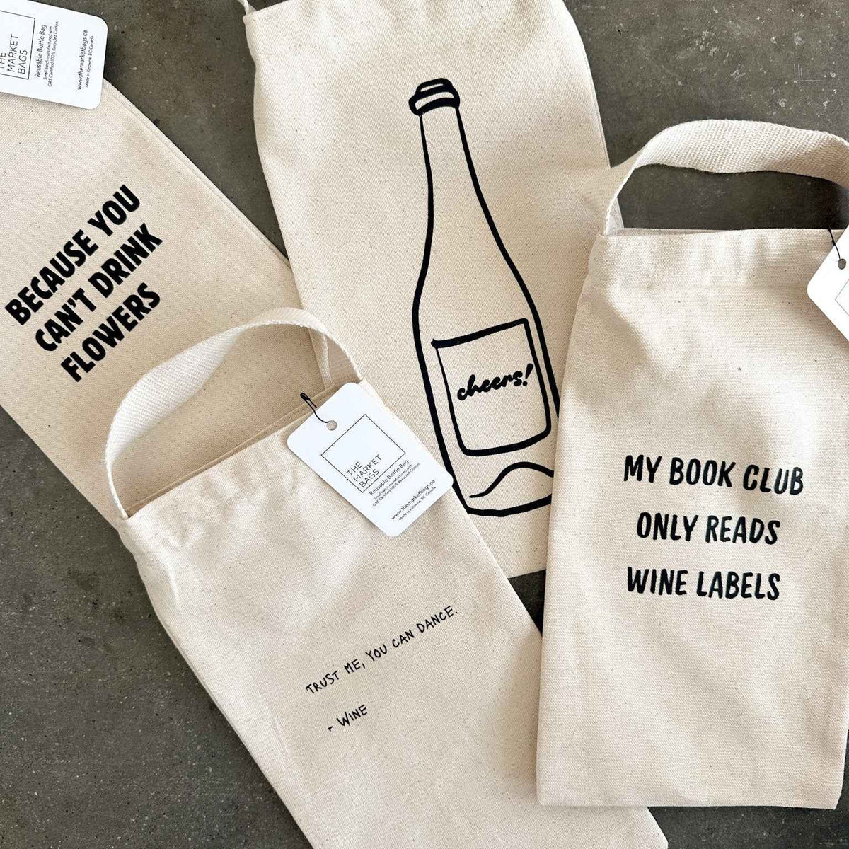 'Trust Me, You Can Dance' Reusable Wine Bag