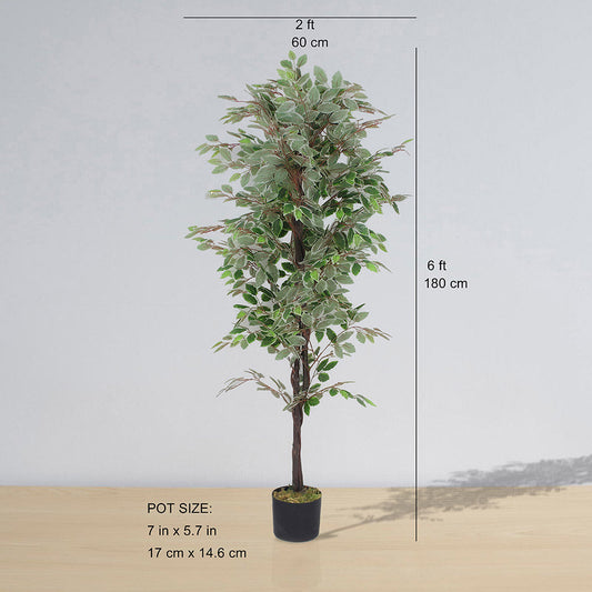 Olaya Kunst-Ficus-Topfpflanze 1,8 m